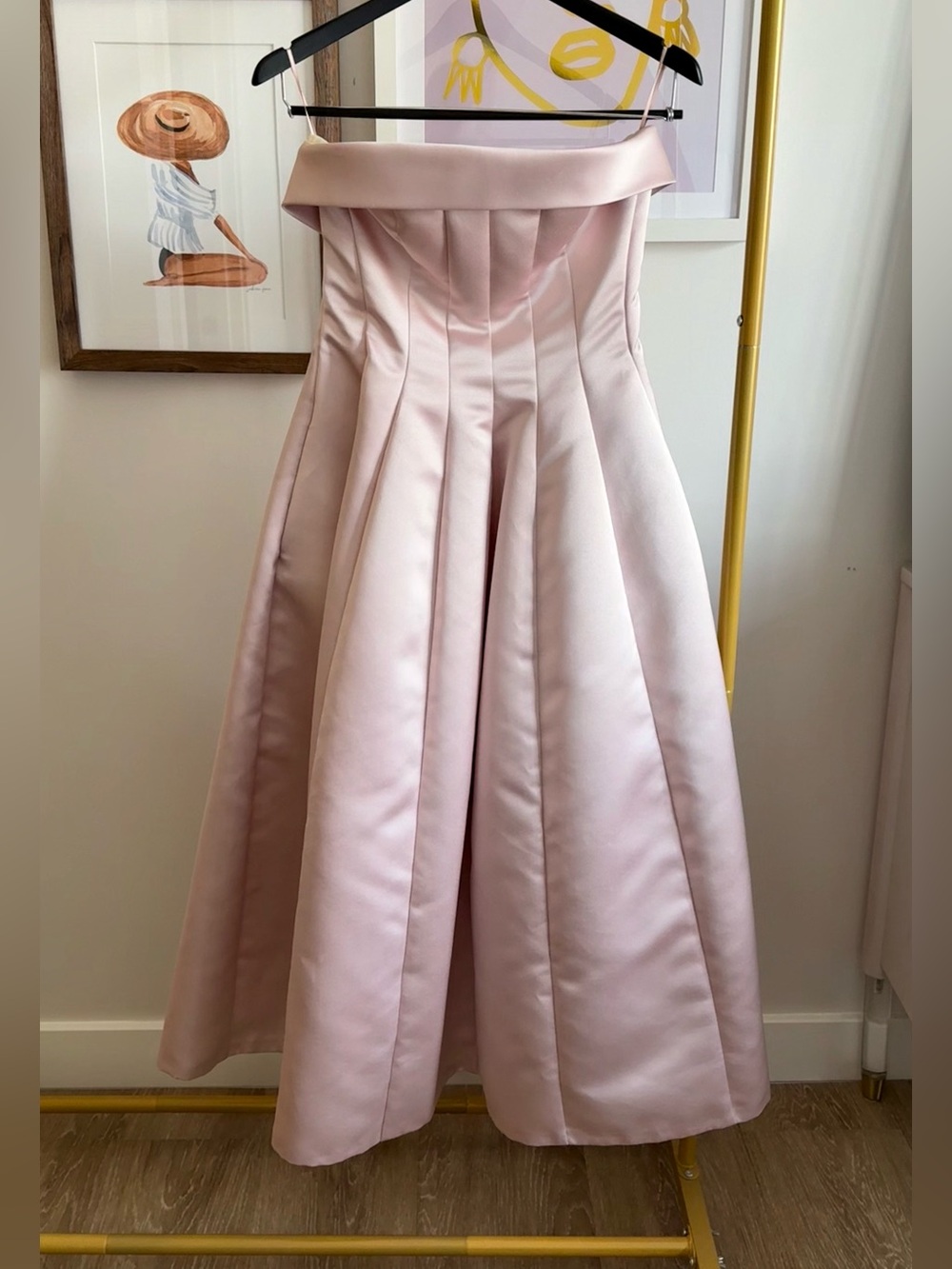 Philosophy di Lorenzo Serafini • strapless satin corset gown rose nude pink • 8